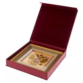 Painting on gold "Coat of Arms of Russia"