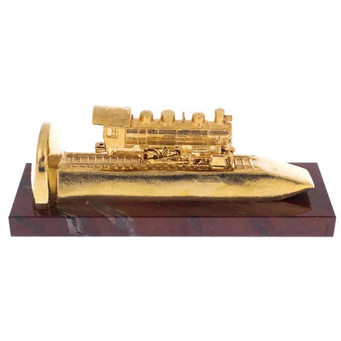 Souvenir on jasper "Locomotive on a crutch" Zlatoust