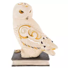 Статуэтка керамическая "Большая сова на книге"