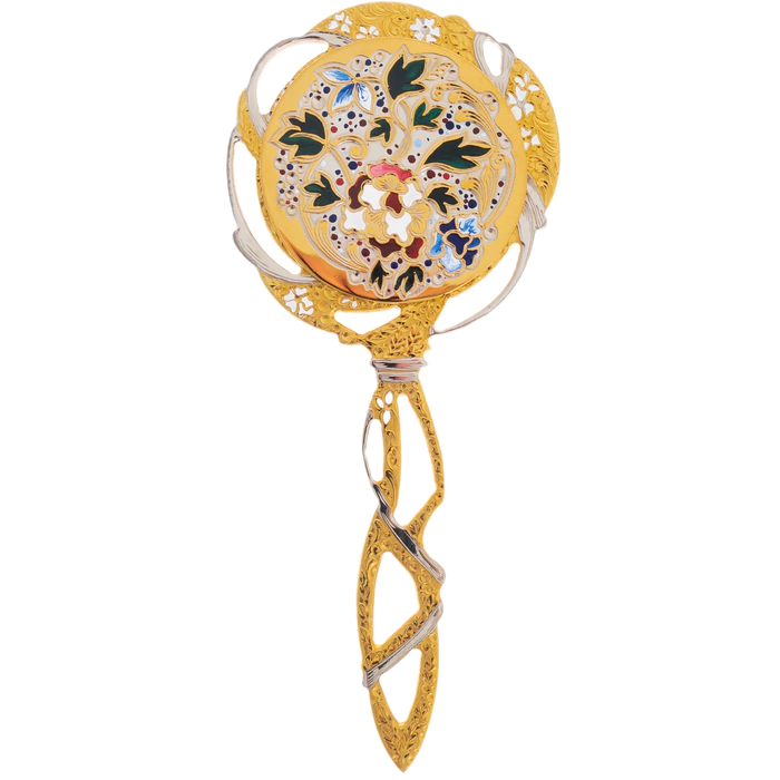 Gift mirror "Bouquet" Zlatoust