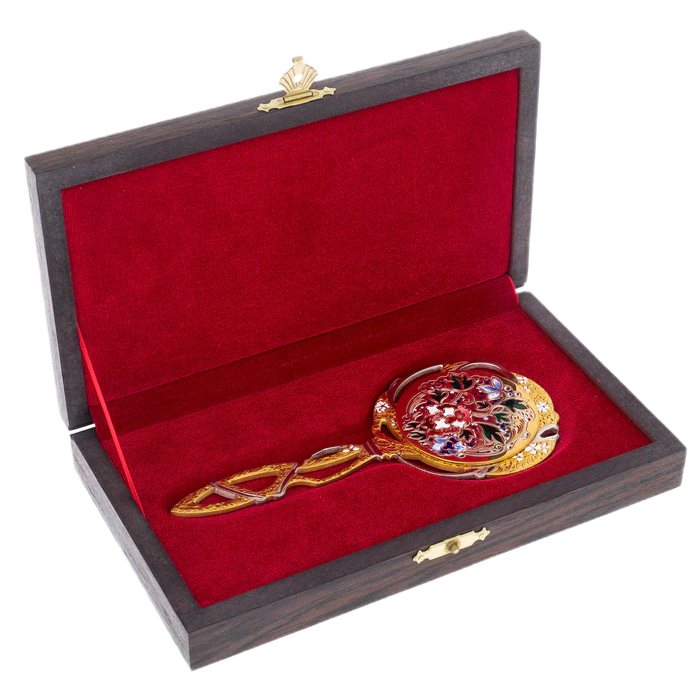 Gift mirror "Bouquet" Zlatoust