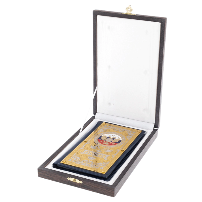 The "Coat of Arms of the Russian Federation" Zlatoust business card holder