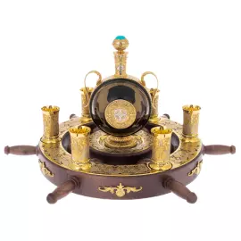 Набор для коньяка "Штурвал" на 6 персон, Златоуст