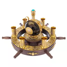 Набор для коньяка "Штурвал" на 6 персон, Златоуст