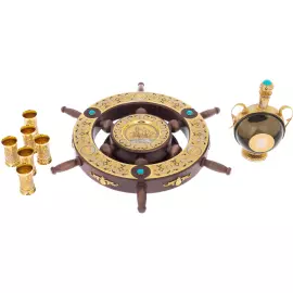 Набор для коньяка "Штурвал" на 6 персон, Златоуст