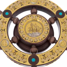 Набор для коньяка "Штурвал" на 6 персон, Златоуст