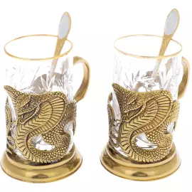 Набор подстаканников "Змея" на 2 персоны