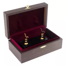 Ballpoint pen "Red" on a dolerite stand, Zlatoust