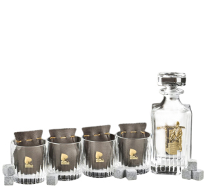 Whiskey set "Builder. TImeless" for 4 people, in a box