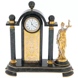 Fireplace clock "Themis" Zlatoust