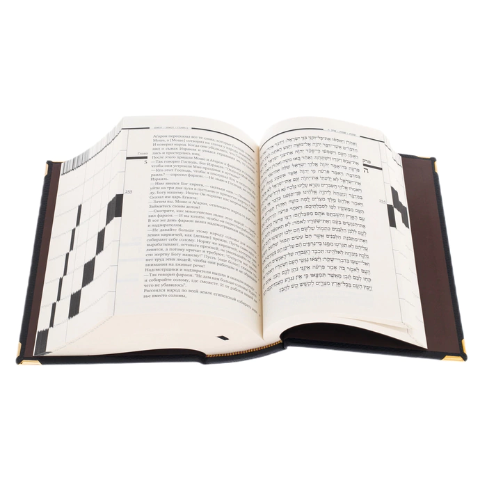 The leather-bound book "The Torah of Haftaroth" (in a box)