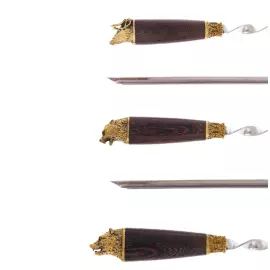 Набор шампуров "Разные звери" на 6 персон, в колчане