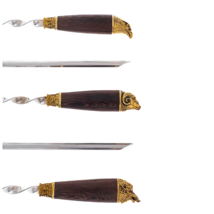 A set of skewers "Different animals" in a quiver