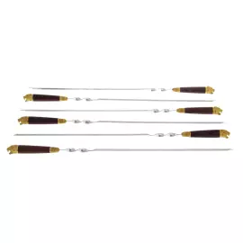 Набор шампуров в колчане "Оскал тигра", на 6 персон