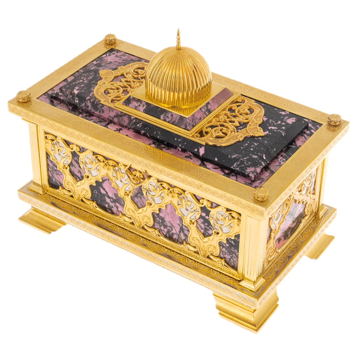 Rhodonite casket "Treasury" Zlatoust