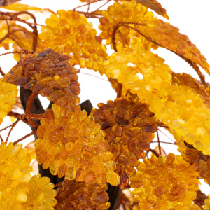 Souvenir made of amber "Tree of Happiness. Golden Leaves"