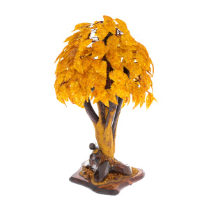 Souvenir made of amber "Tree of Happiness. Amber glow"