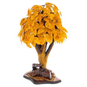 Souvenir made of amber "Tree of Happiness. Amber glow"