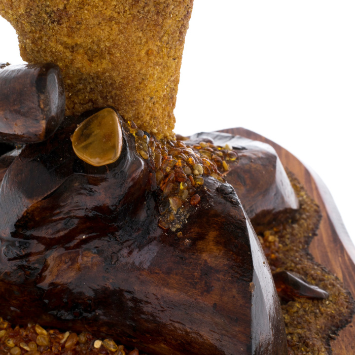 Souvenir made of amber "Tree of Happiness. Amber glow"