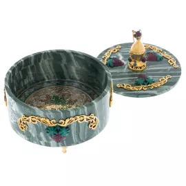 Шкатулка из офикальцита "Виноградная Лоза" Златоуст