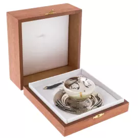 Икорница из оникса "3 осетра" Златоуст