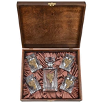 Set for whiskey "Cobra's Head. Timeless" for 4 people, in a box