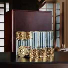 Набор для водки "Строитель" на 6 персон, в  шкатулке