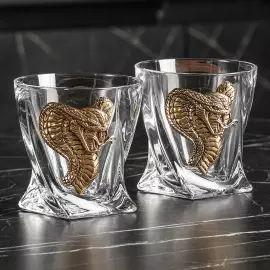 Набор для виски "Голова кобры. Timeless" со штофом, на 4 персоны