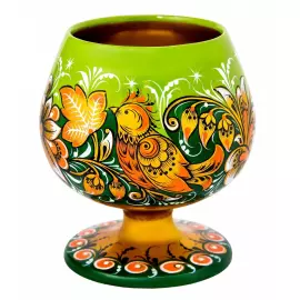 Набор для коньяка с музыкальным элементом, на 6 персон, хохлома