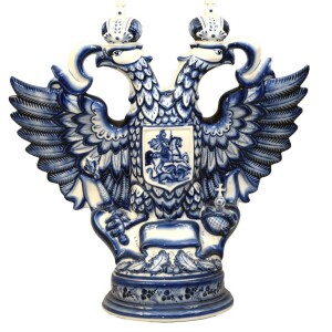 Porcelain damask "Coat of Arms of Russia"