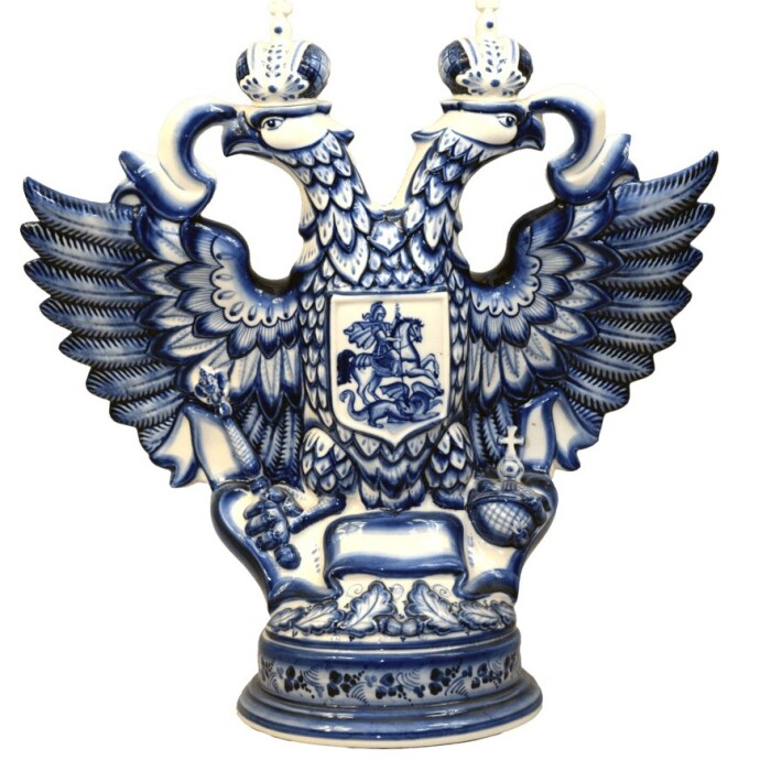 Porcelain damask "Coat of Arms of Russia"