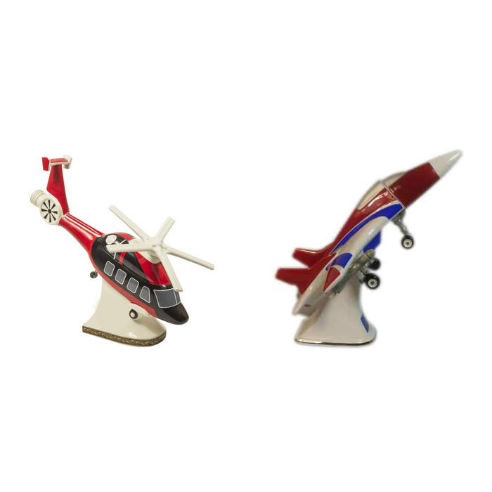 Vodka set: "Ka-62 Helicopter" bottle and "MIG airplane" bottle