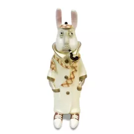 Скульптура из фарфора "Пан Мартин - Шерлок Холмс"