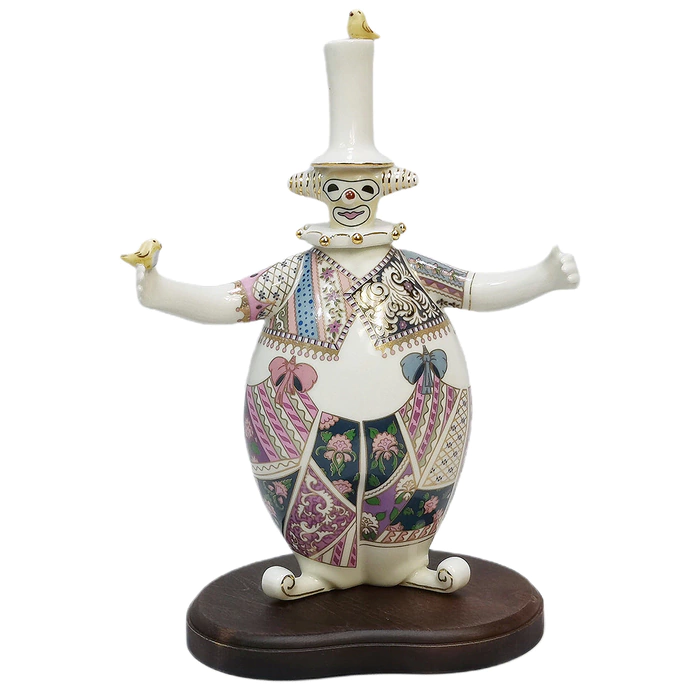 Porcelain sculpture "Clown Bubble"