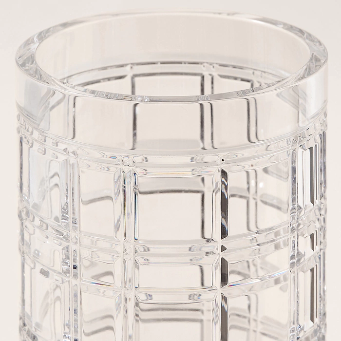 Crystal vase "Hudson Plaid" medium