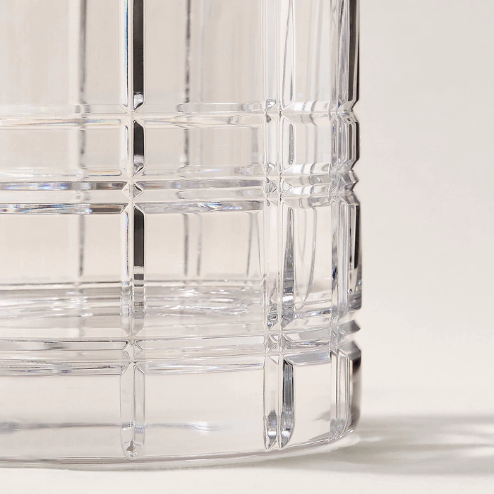 Crystal vase "Hudson Plaid" medium