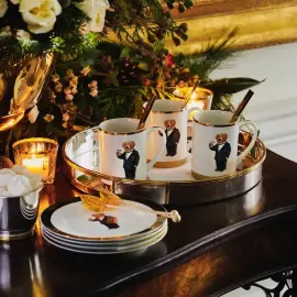 Чайный набор из фарфора "Thompson" на 4 персоны, 8 предметов