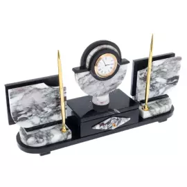 Письменный набор из мрамора "Саянский"