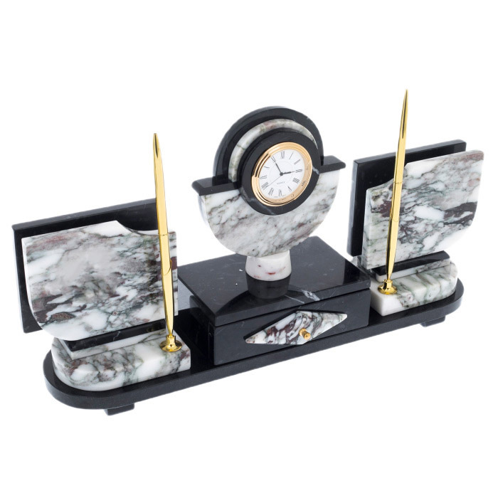 Письменный набор из мрамора "Саянский"