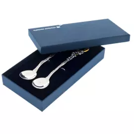 Набор серебряных чайных ложек "День и ночь"