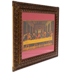 Painting on gilded brass "The Last Supper"