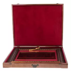 Картина на позолоченной латуни "Тайная Вечеря"