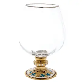 Набор для коньяка на блюде "Букет" на 4 персоны, Златоуст