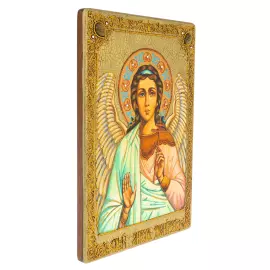 Gift icon made of stained oak "Guardian Angel"