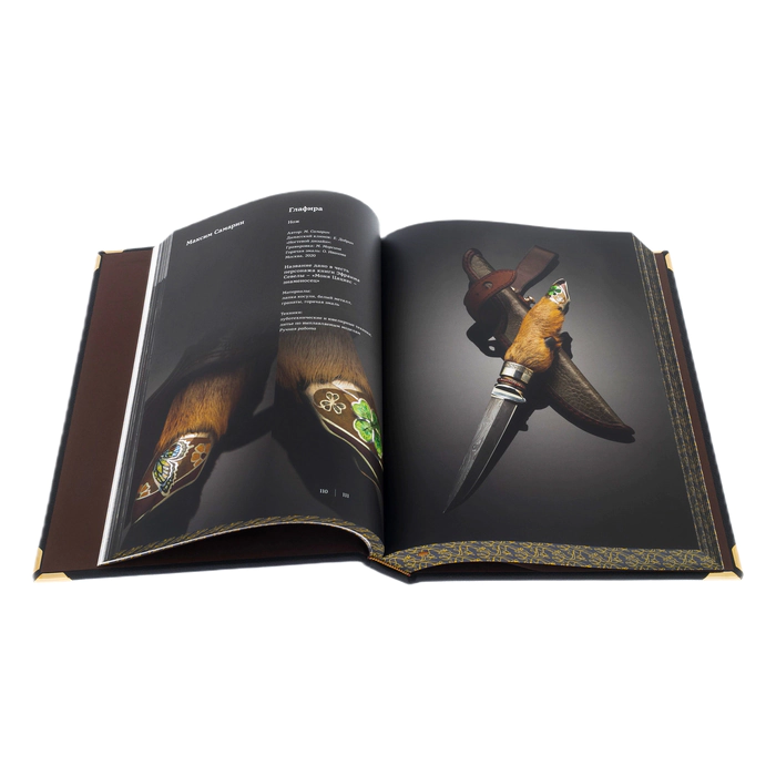 The leather-bound book "Guild of Master Gunsmiths. A quarter of a century" in a box