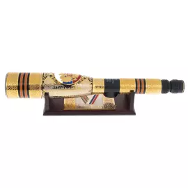 Подзорная труба "Герб РФ" на подставке, Златоуст