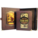 A leather-bound book "Russian hunting. Grand Ducal, royal, imperial" in a box