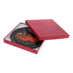 Decorative plate "Troika" by Shulpin, Palekh