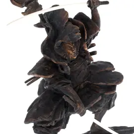 Авторская скульптура из бронзы "Катана мастер" на мраморной подставке