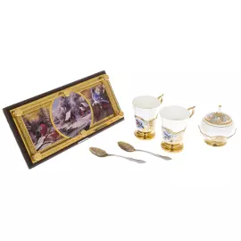Набор кофейный "Зимнее утро" на 2 персоны, Златоуст